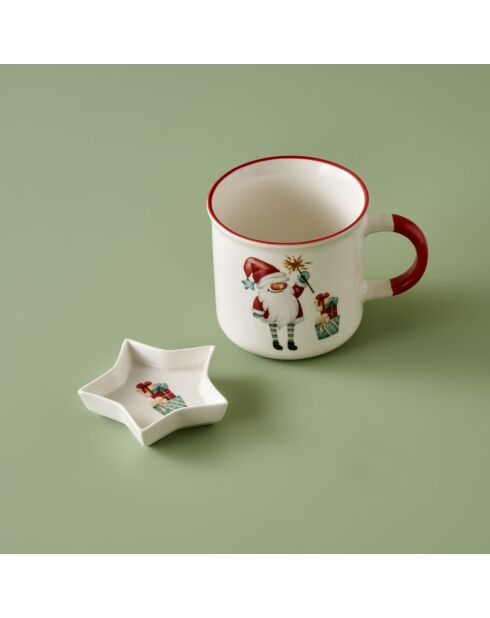 Bone porseleinen beker veelkleurig - 300cc