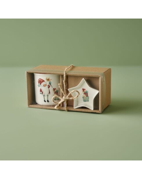 Bone porseleinen beker veelkleurig - 300cc