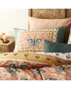 Copripiumino matrimoniale Papillon in raso multicolore 100% cotone - 200x220 cm