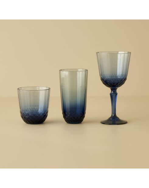 Colore Cut blauwblauw drinkglas - 345 cc