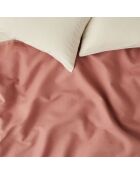 Coperta doppia goffrata Feel rosa cipria - 200x220 cm