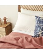 Coperta doppia goffrata Feel rosa cipria - 200x220 cm