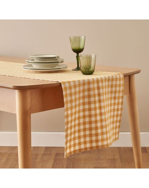 Chemin de table moutarde - 50x150 cm