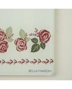 Tagliere in vetro rosa multicolore - 35x25 cm