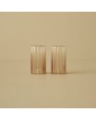 Saliera e pepiera Garda ambrata - 5x8 cm