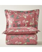 Copripiumino matrimoniale bordeaux 100% cotone satinato - 200x220 cm