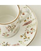 Set di 2 tazze da caffè Flores multicolori