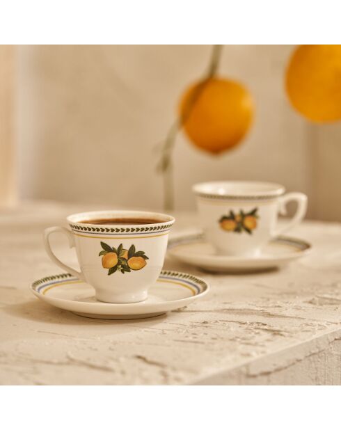 Set di 2 tazze da caffè Lemoncello multicolore