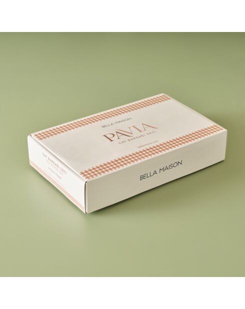 Set de té de salmón Pavia de 6 vasos