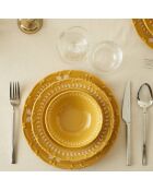 Servicio de mesa de mostaza india - 12 piezas