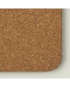 Set van 6 zwarte onderzetters