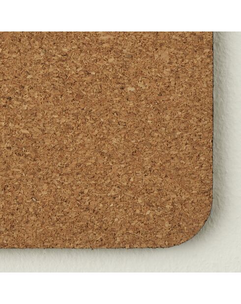 Set van 6 zwarte onderzetters