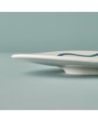 Plat de service marin bleu - 35 cm