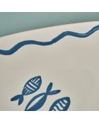 Plat de service marin bleu - 35 cm