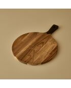 Assiettes de service pizza Slice naturelle - 42x30 cm