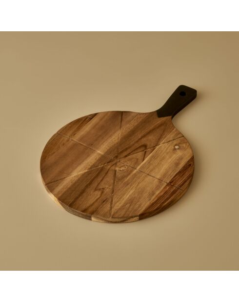 Assiettes de service pizza Slice naturelle - 42x30 cm