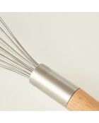 Frusta in acciaio inox grigio Orbit - 28x7,5x7,5 cm