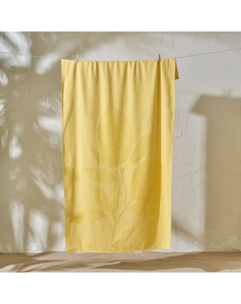Gelbes Limoncello Strandtuch - 90x150 cm