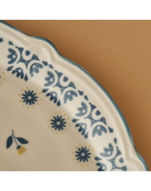 Assiette de service Mabel bleue - 32 cm