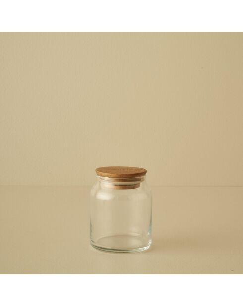 Barattolo Joye con coperchio in legno naturale - 290 cc