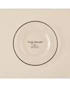 Assiette de service pour rappel quotidien noire - 26 cm