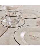 Set di 2 tazze da tè nere Daily Reminder - 240 cc