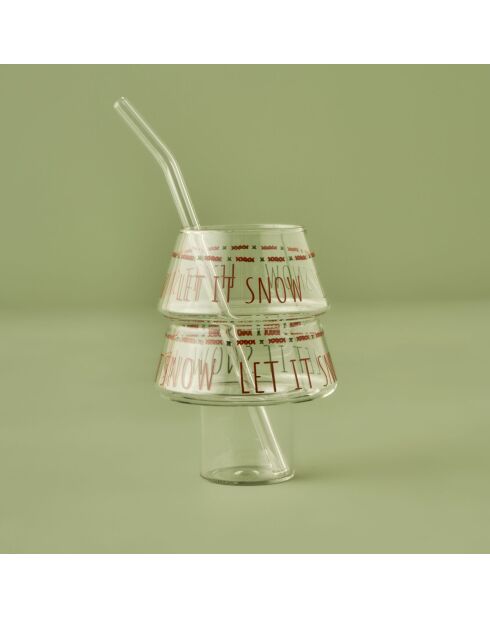 Vetro borosilicato multicolore Jolly Straw - 500 cc
