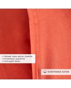 Set di 2 federe standard in raso terracotta 100% cotone