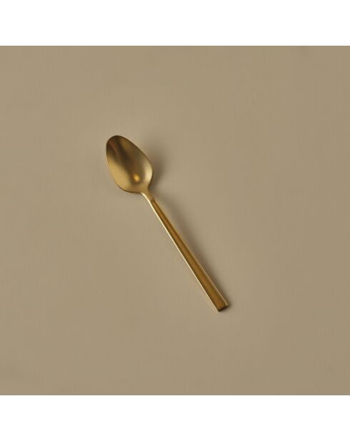 Lot de 6 cuillères à café de qualité supérieure en or