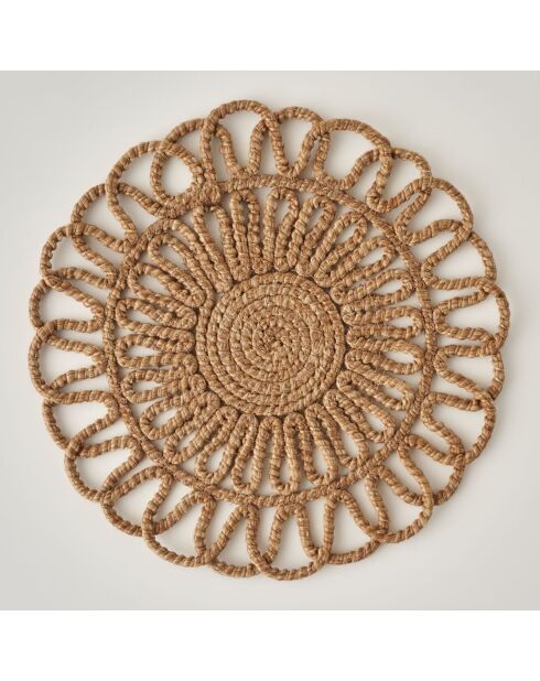 Set de table en tricot rose brune - 35 cm