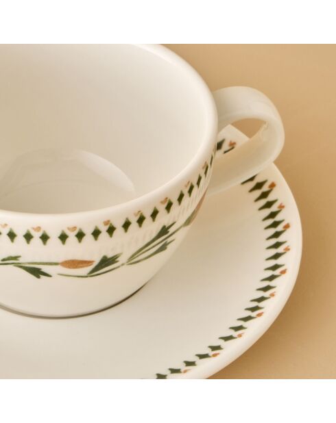 Set di 2 tazze da tè Tulip multicolore - 270 cc