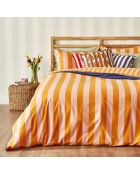 Copripiumino matrimoniale Line 100% cotone arancione - 200x220 cm