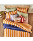 Copripiumino matrimoniale Line 100% cotone arancione - 200x220 cm