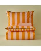 Copripiumino matrimoniale Line 100% cotone arancione - 200x220 cm