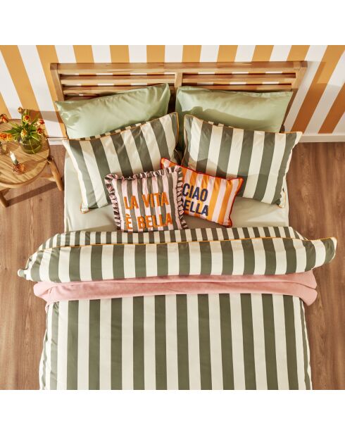 Copripiumino matrimoniale 100% cotone verde - 200x220 cm