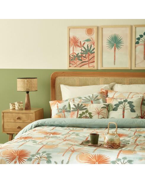 Copripiumino astratto Safari in raso di cotone 100% multicolore - 260x240 cm