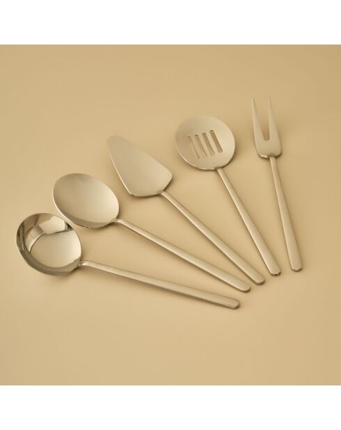 Lot de 5 couverts de service Siena argenté