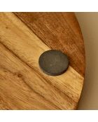 Présentoir à gâteaux Spark avec protège-gâteau naturel - 30,5x17 cm