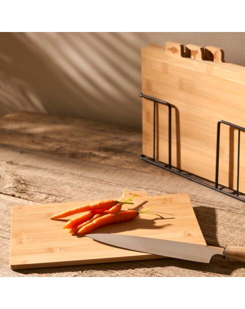 Set di 4 taglieri Curvi naturali