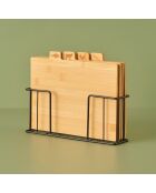 Set di 4 taglieri Curvi naturali