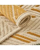 Lot de 2 tapis d'angle moutarde