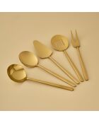 Lot de 5 couverts de service Siena doré