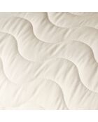 Coprimaterasso trapuntato in microfibra impermeabile bianco - 160x200 cm