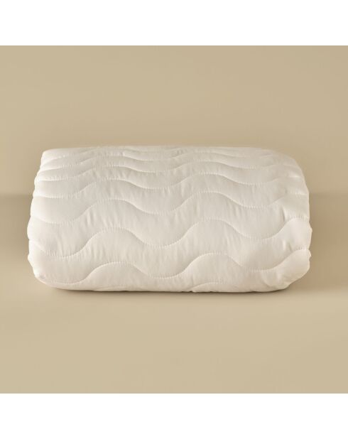 Coprimaterasso trapuntato in microfibra impermeabile bianco - 160x200 cm