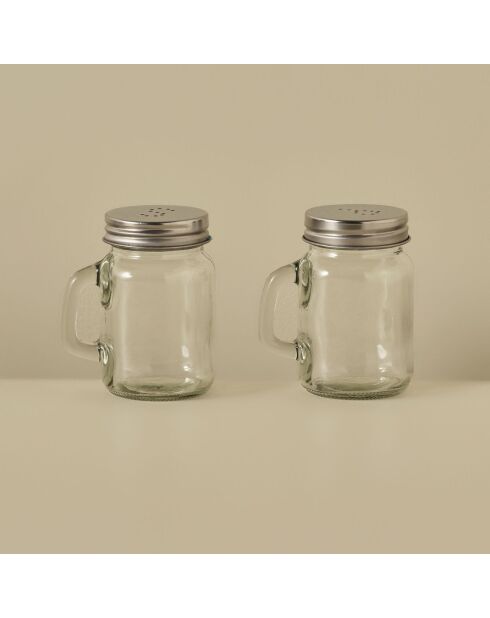 Saliera e pepiera naturale Rovi - 7x5,4x8,5 cm