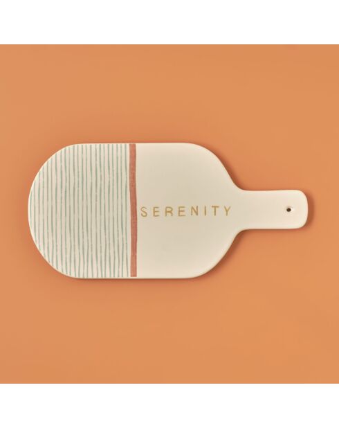 Assiette de service Sérénité multicolore - 31,5x15 cm