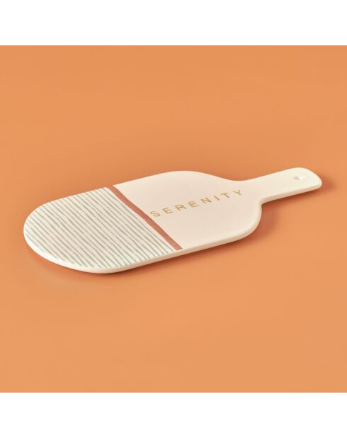Assiette de service Sérénité multicolore - 31,5x15 cm