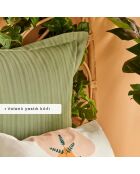 Copripiumino matrimoniale Arno + 2 federe kaki - 200x220 cm/50x70 cm