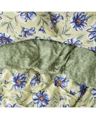 Copripiumino matrimoniale Marlowe in 100% cotone satinato verde - 200x220 cm