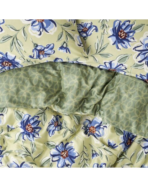 Copripiumino matrimoniale Marlowe in 100% cotone satinato verde - 200x220 cm